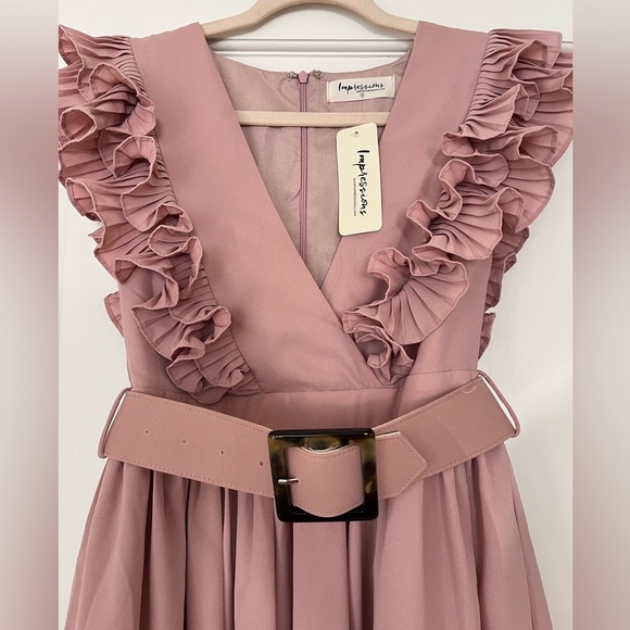 Blush Ruffled Dress - Picture 7 of 8